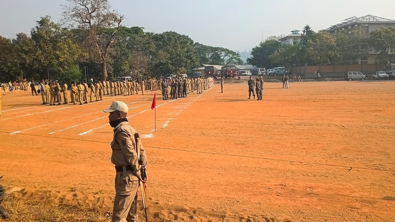  Republic day parade final practice 2026 #Low college parade ground #tura # ncc cadet 