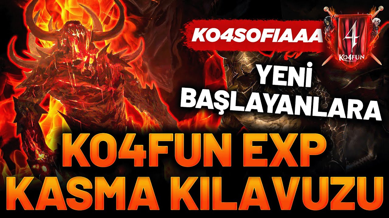 KO4FUN İMMORTAL YENİ BAŞLAYACAKLAR İ&Ccedil;İN EXP KASMA YERLERİ VE V.I.P KIRDIRMA VİDEOSU !!! @KO4FUN