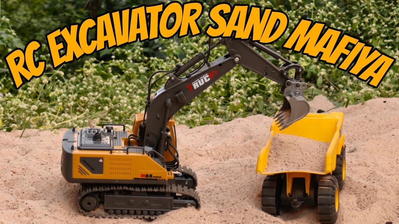 Rc excavator Sand construction video 🚧💥 @ZeroRcToys 