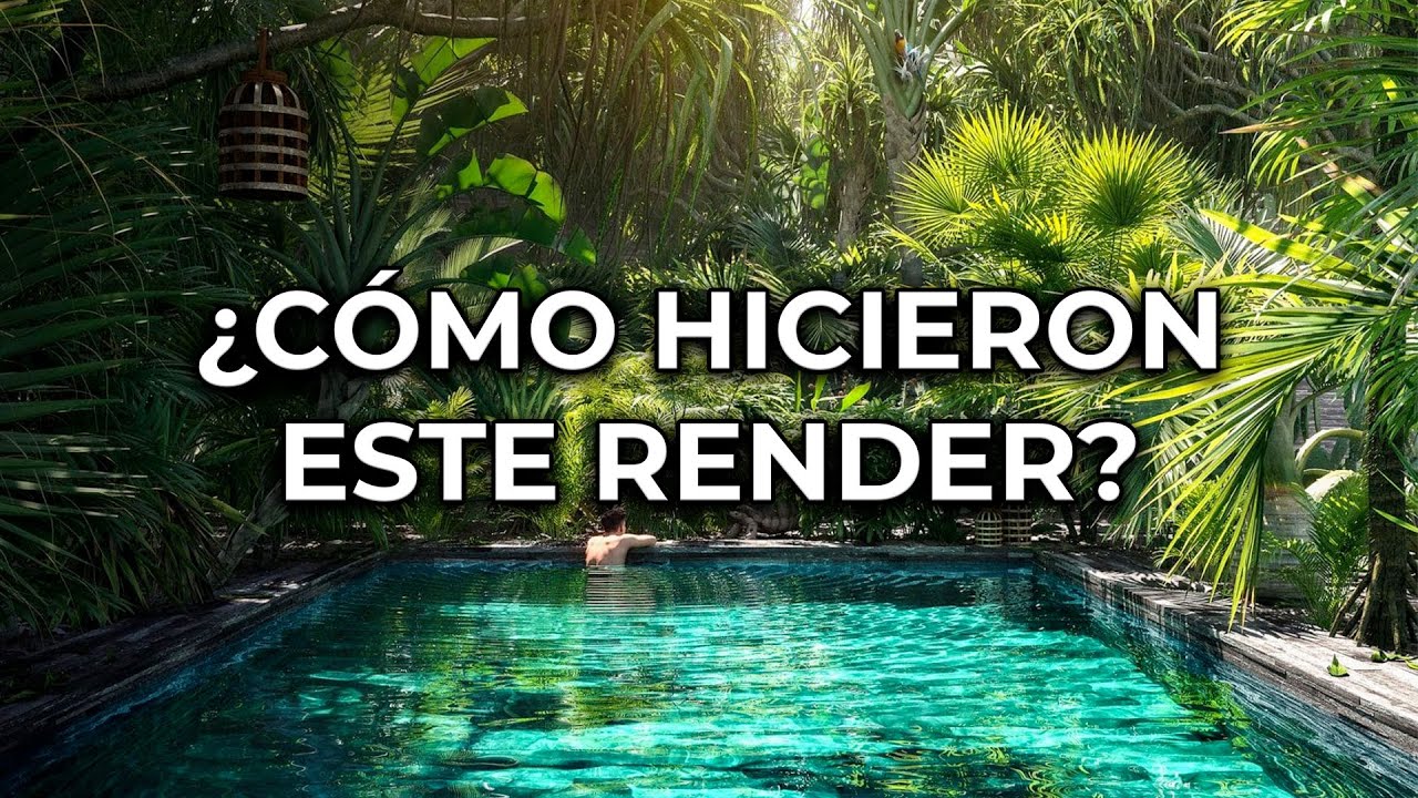Analizamos render profesional / CP. 15 / 3dsmax, Corona renderer, material agua, cáusticas.