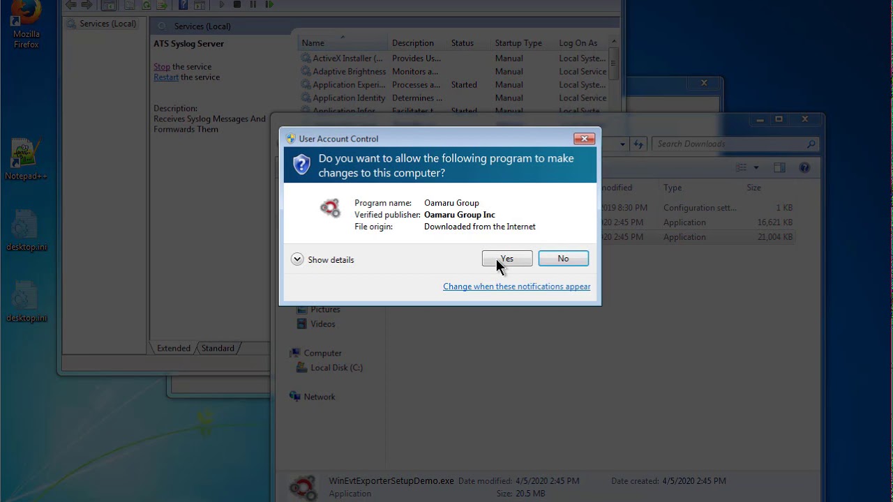 Windows Event Log Exporter