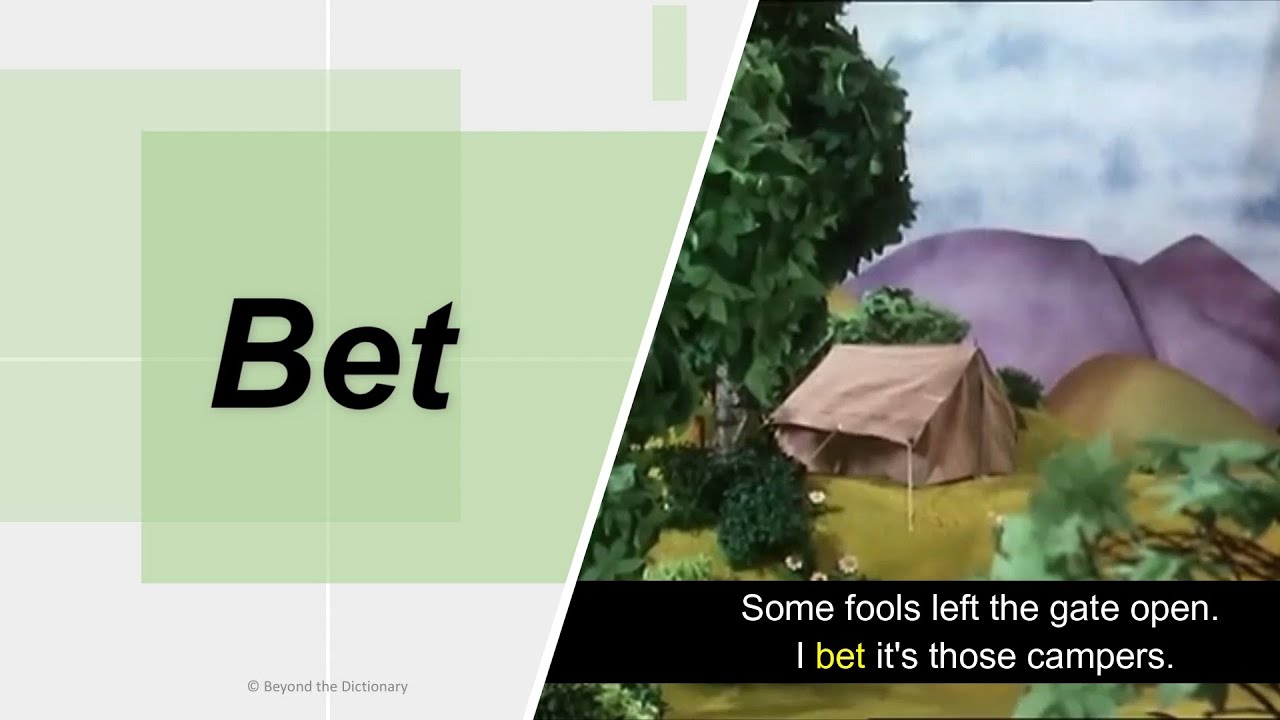 'Bet' | A common and useful word for daily conversation | Beyond the Dictionary