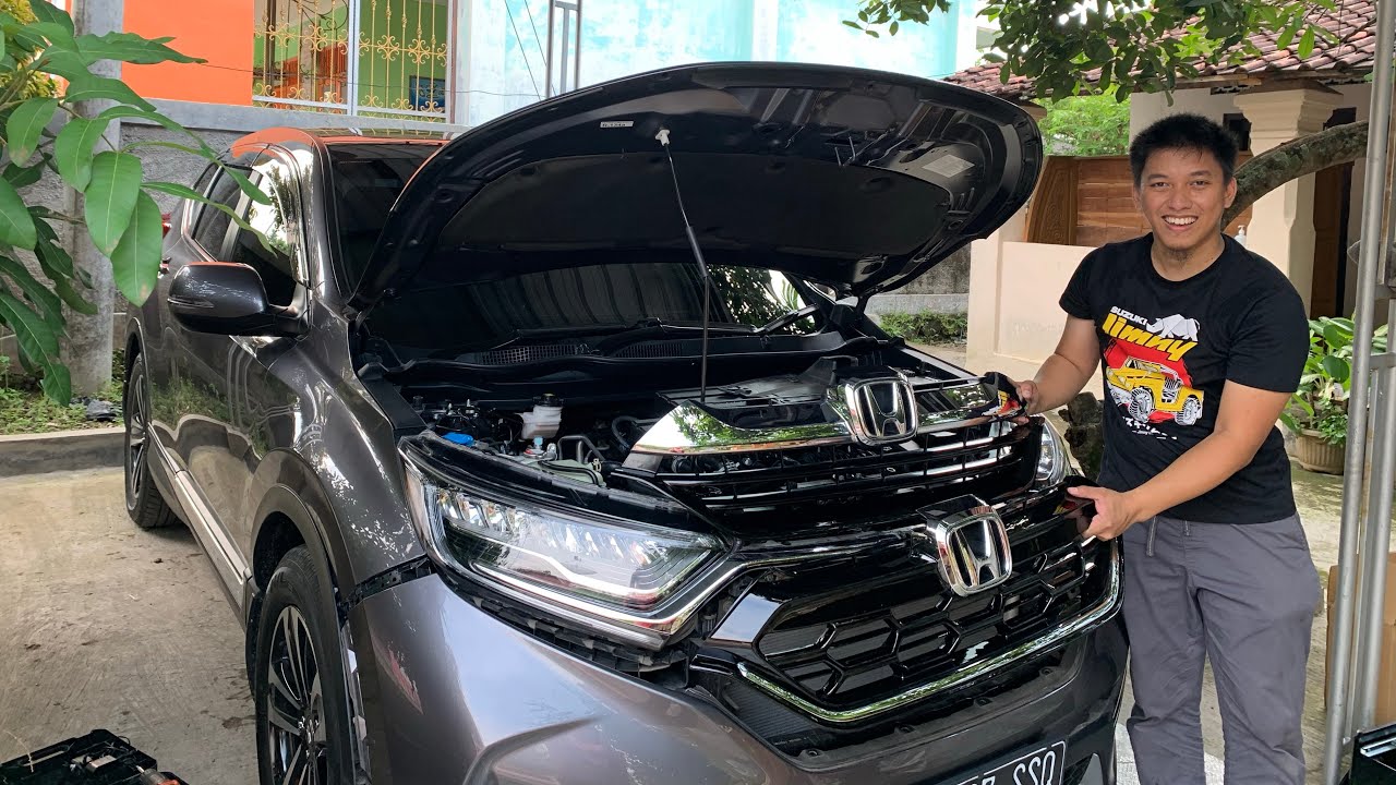 GANTI GRILLE HONDA CRV TURBO: MESTI COPOT BUMPER!