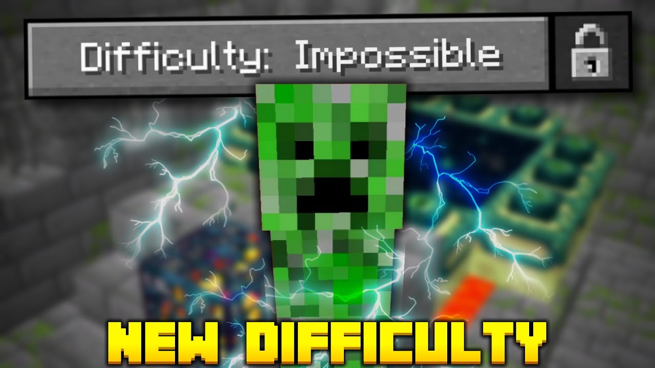 I Beat Minecraft on IMPOSSIBLE DIFFICULTY! (it was scary)
