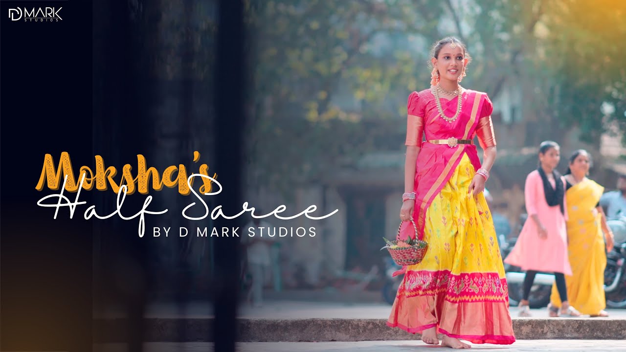 MOKSHA'S HALF  SAREE | PRE SHOOT | BY D MARK STUDIOS |