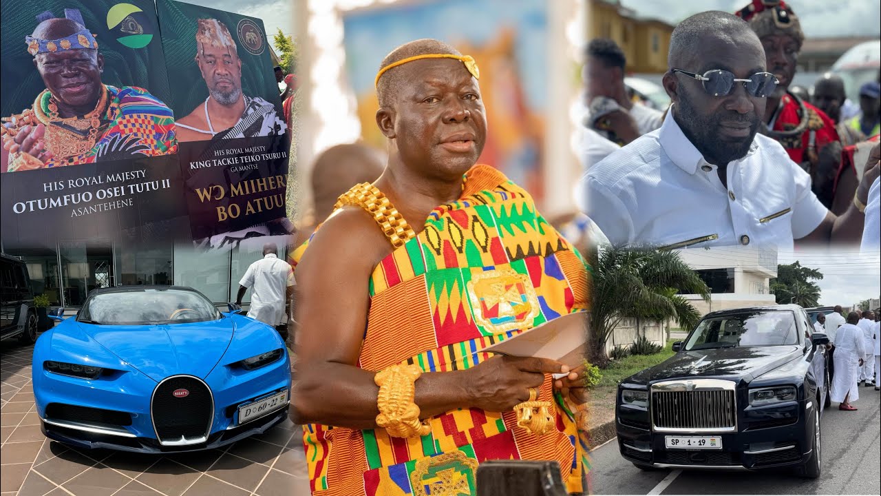 Otumfour,Despite & Richmen in Ghana Storms GA MANTSE PALACE WITH MORE THAN 300 Expensive Cars Part1😳