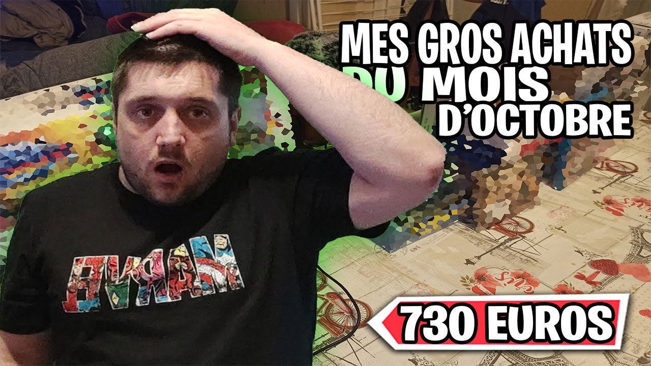 ASMR FR : MES GROS ACHATS DU MOIS D'OCTOBRE (730 EUROS D'ACHATS)