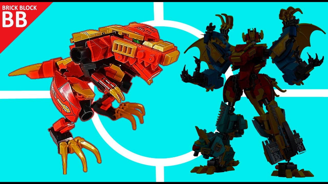 Как сделать робота : Tyrannosaurus !! ⚡️ Speed Build Lego Combiner Sembo Block World Dinosaur 205074