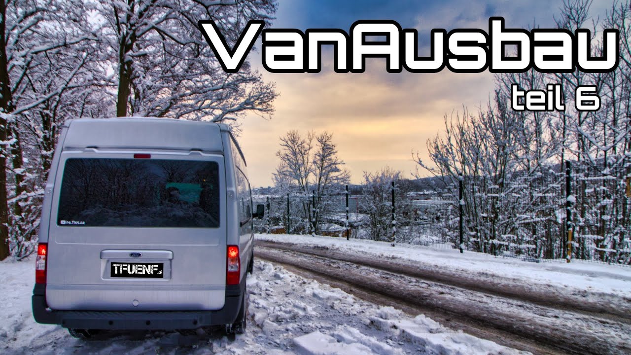 Van Ausbau Teil 6 - Ford Transit 4x4 Heckklappe wird foliert und komplett gecleant.