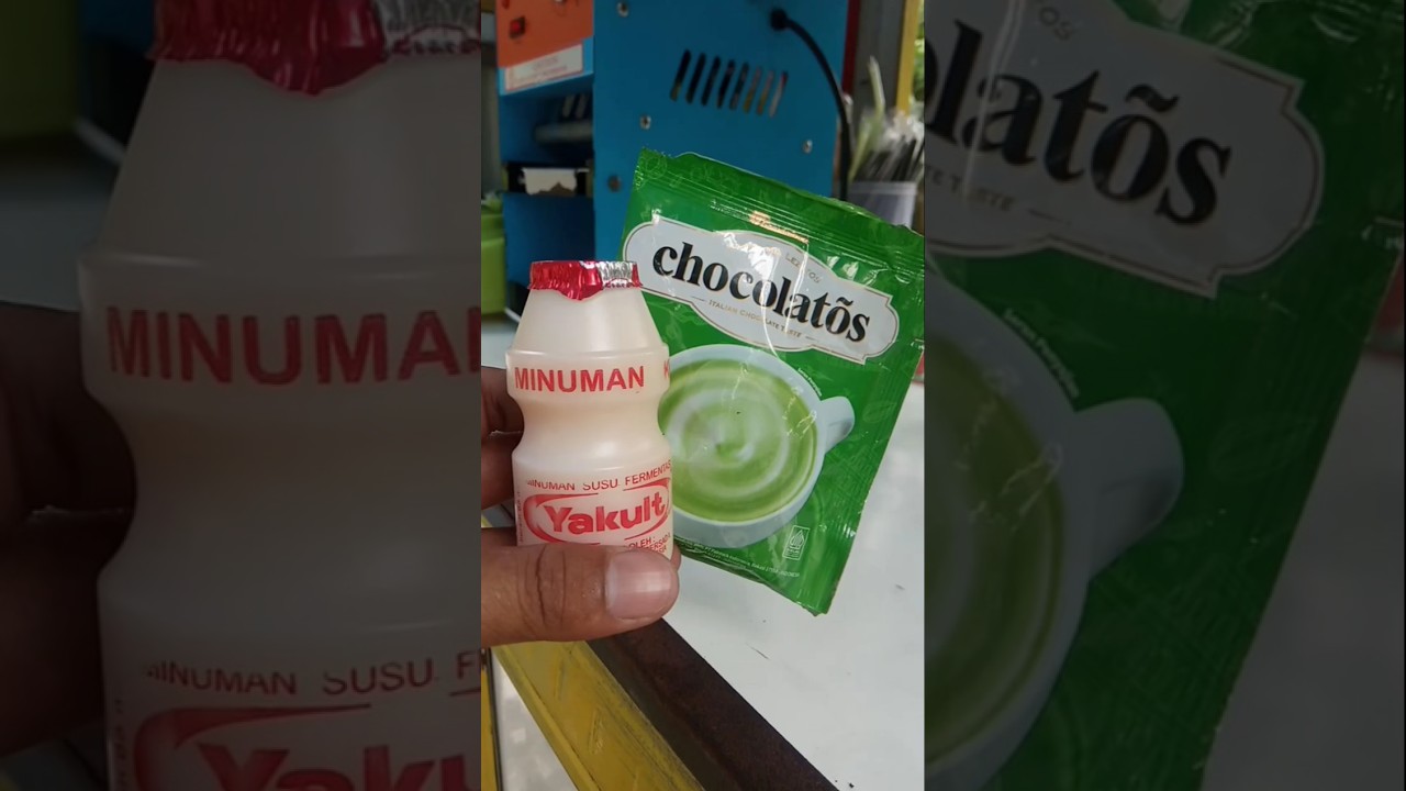 ICE CHOCOLATOS MATCHA WITH YAKULT #shorts #shortvideo #asmr #tutorial #icecup