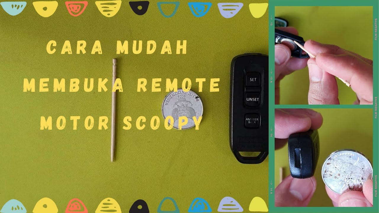 Tutorial membuka remote motor scoopy