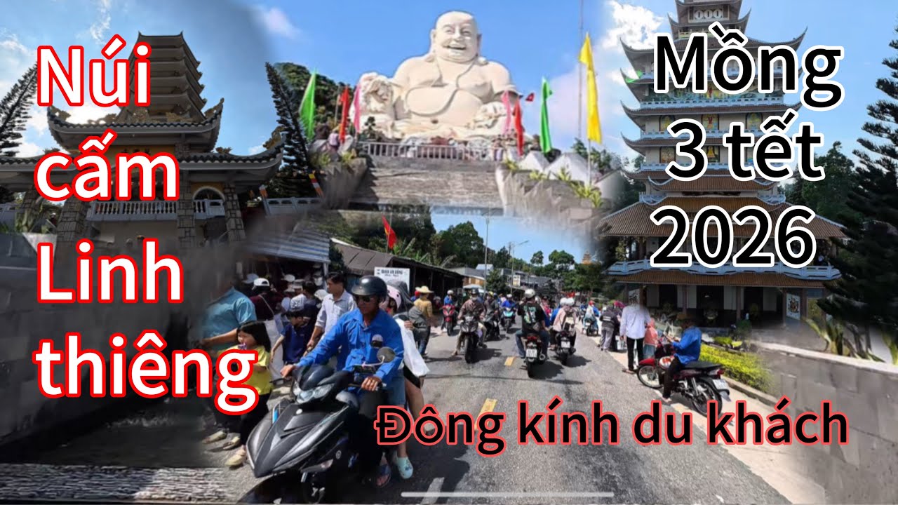 Khám phá núi cấm linh thiêng mồng 3 tết 2026 đông kính du khách đến viếng