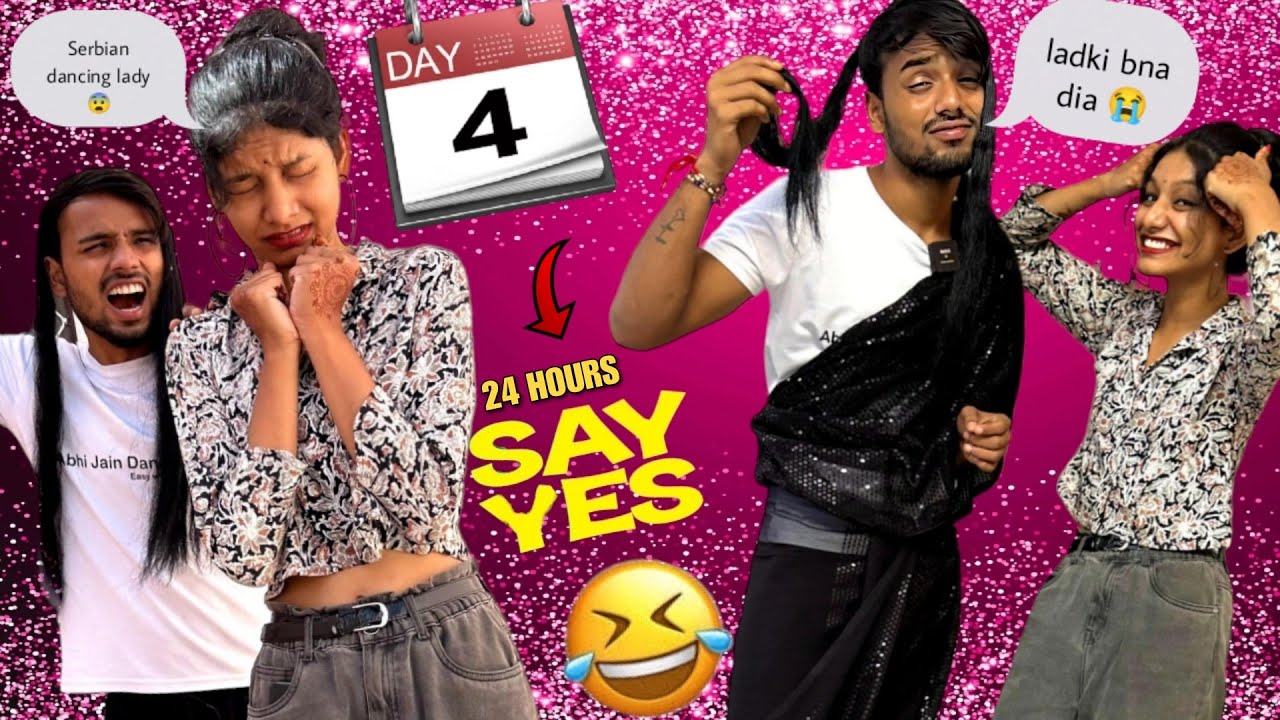 Saying Yes To Sonal For 24 Hours 😵 dulhan bna dia abhi ko