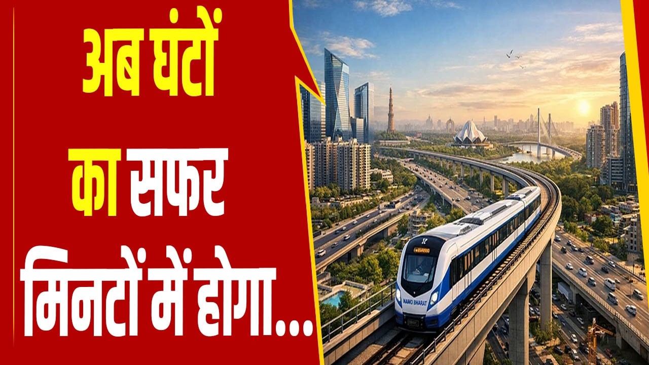 अब घंटों का सफर मिनटों में होगा...गुरुग्राम-फरीदाबाद-नोएडा को जोड़ेगा नमो भारत RRTS कॉरिडोर