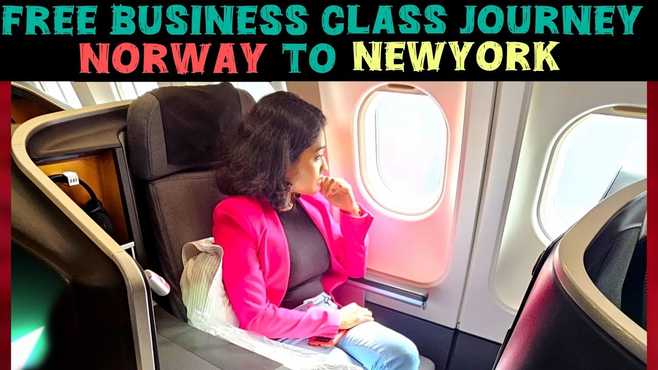 Free Business Class✈️ | 🇳🇴 to 🇺🇸  For 🆓 |My First Business Class Journey 😍| Bucket list✅