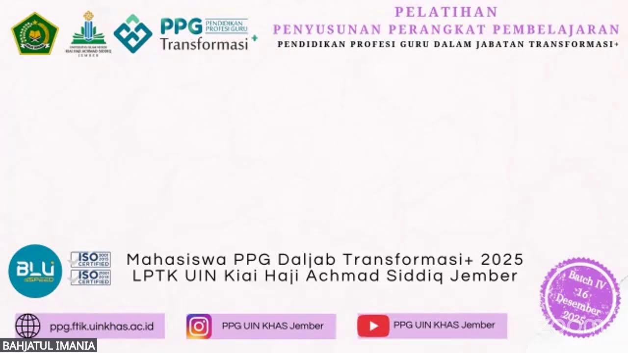 Pelatihan Penyusunan Perangkat Pembelajaran berbasis Deep Learning