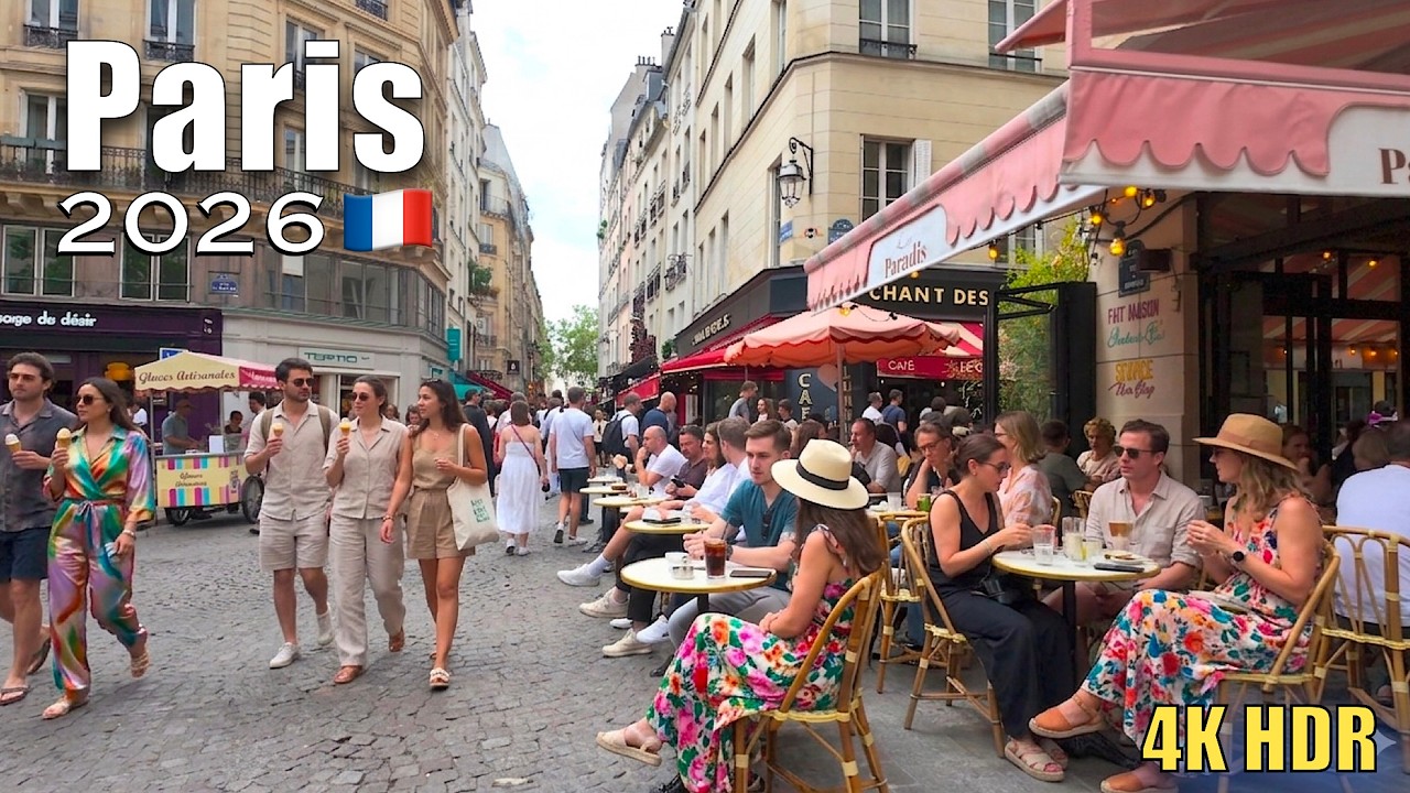 Paris Walk_ Lively Weekend in the City Center (4K HDR) &ndash; 2026 Virtual Tour