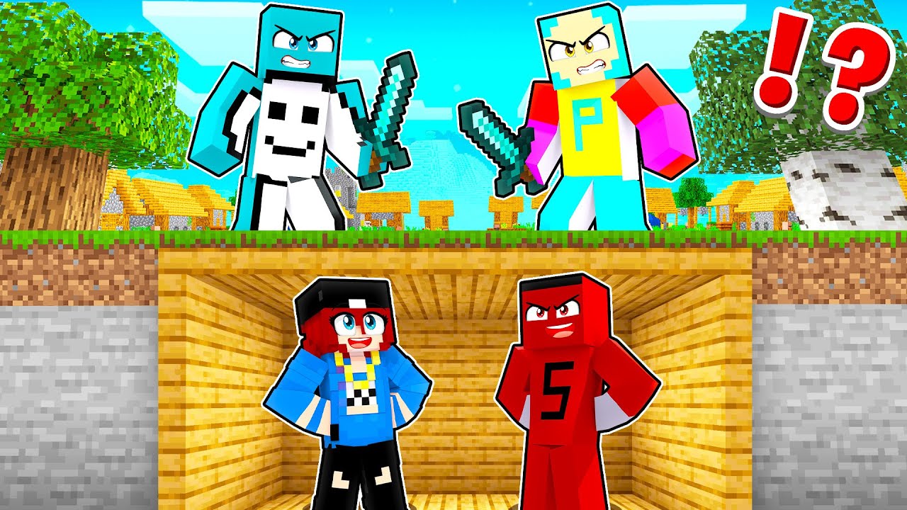 MANHUNT ama HİLE İLE TROLL&Uuml;YORUM !! - Minecraft