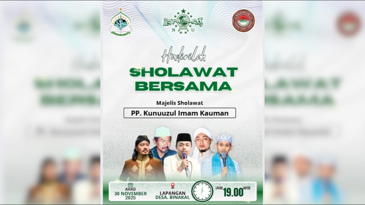 PK 1 BERSHOLAWAT BERSAMA MAJELIS PONDOK PESANTREN KUNUUZUL IMAM KAUMAN