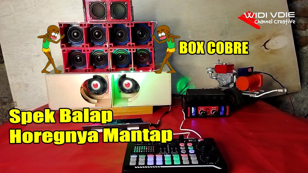 Cek miniatur sound system cobre 3 inch