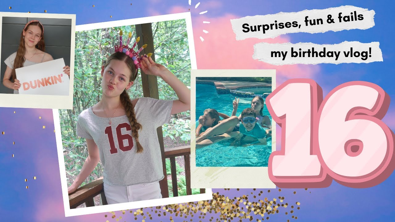 Surprise 16th Birthday: Pool, Presents & Party Fails! 😂🎂