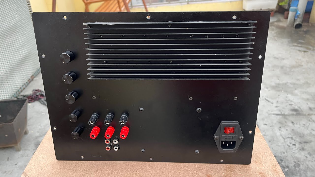 2.1 active plate amplifier kese bnaye,400 watt rms,200+100+100 watt,(200 watt subwoofer)