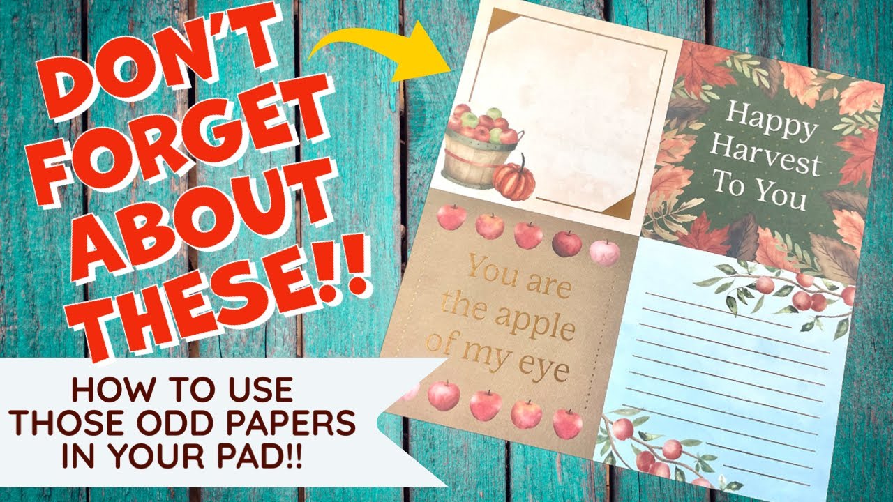 PUT THESE TO GOOD USE!!  perfect way to use 6x6 CUT-APART SHEETS!