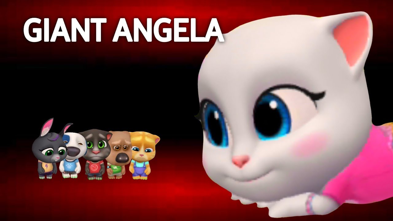 My Talking Tom Friends - GIANT ANGELA - Why Everybody Hates Angela - Talking Tom Gold Run 201225#1