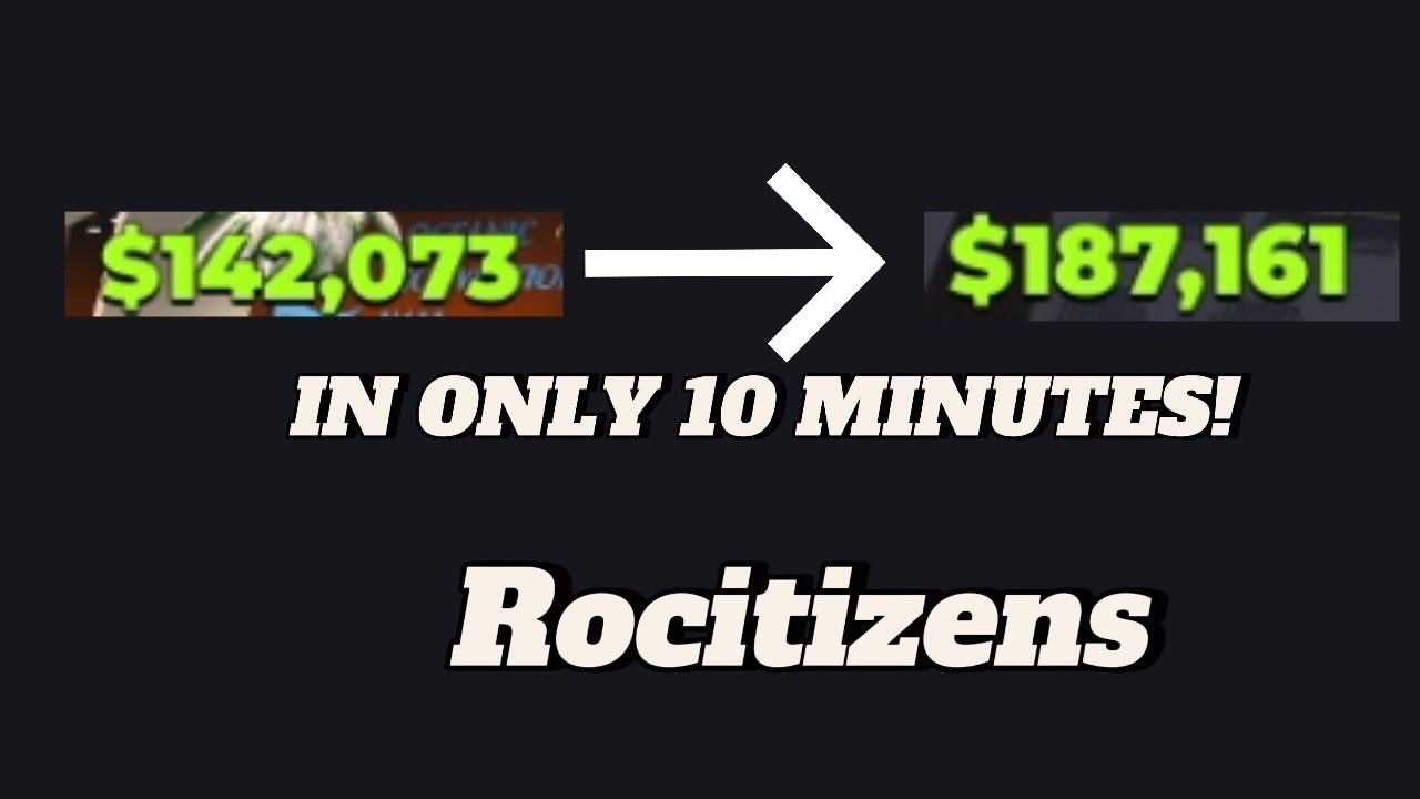 Rocitizens money glitch mobile or pc roblox 2024!! no house