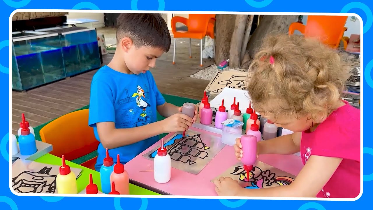 Emir ve Ela ile Eğlenceli 3D Boyama Resimlerini Keşfet!