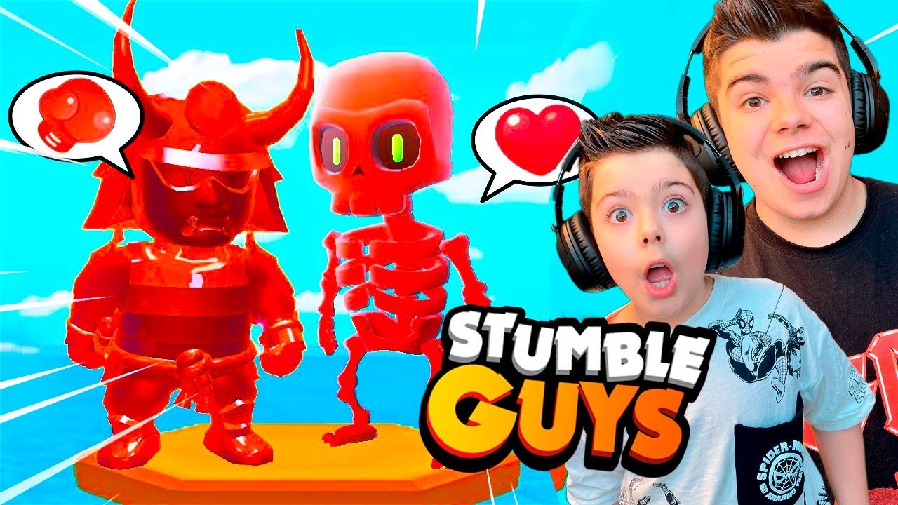 SOLO PODEMOS USAR COSAS ROJAS EN STUMBLE GUYS!!!