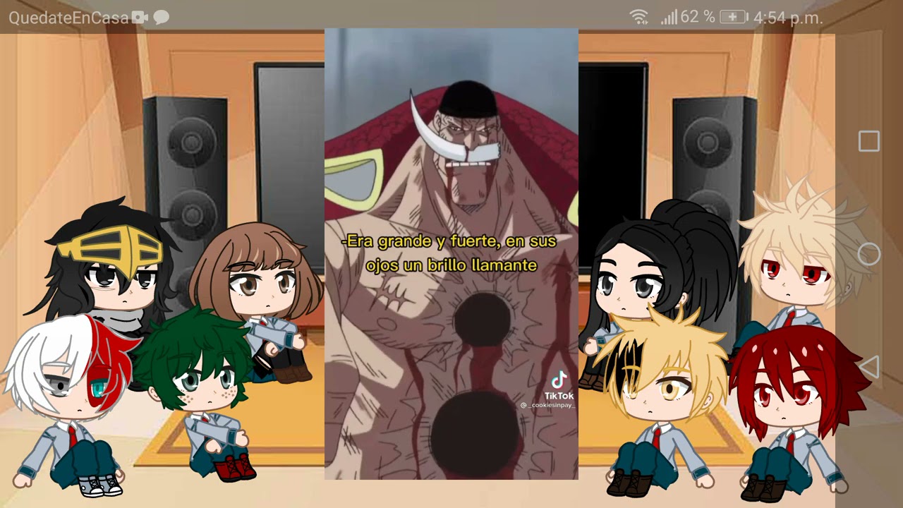Bnha reacciona a one piece||Barba Blanca||(3/?)