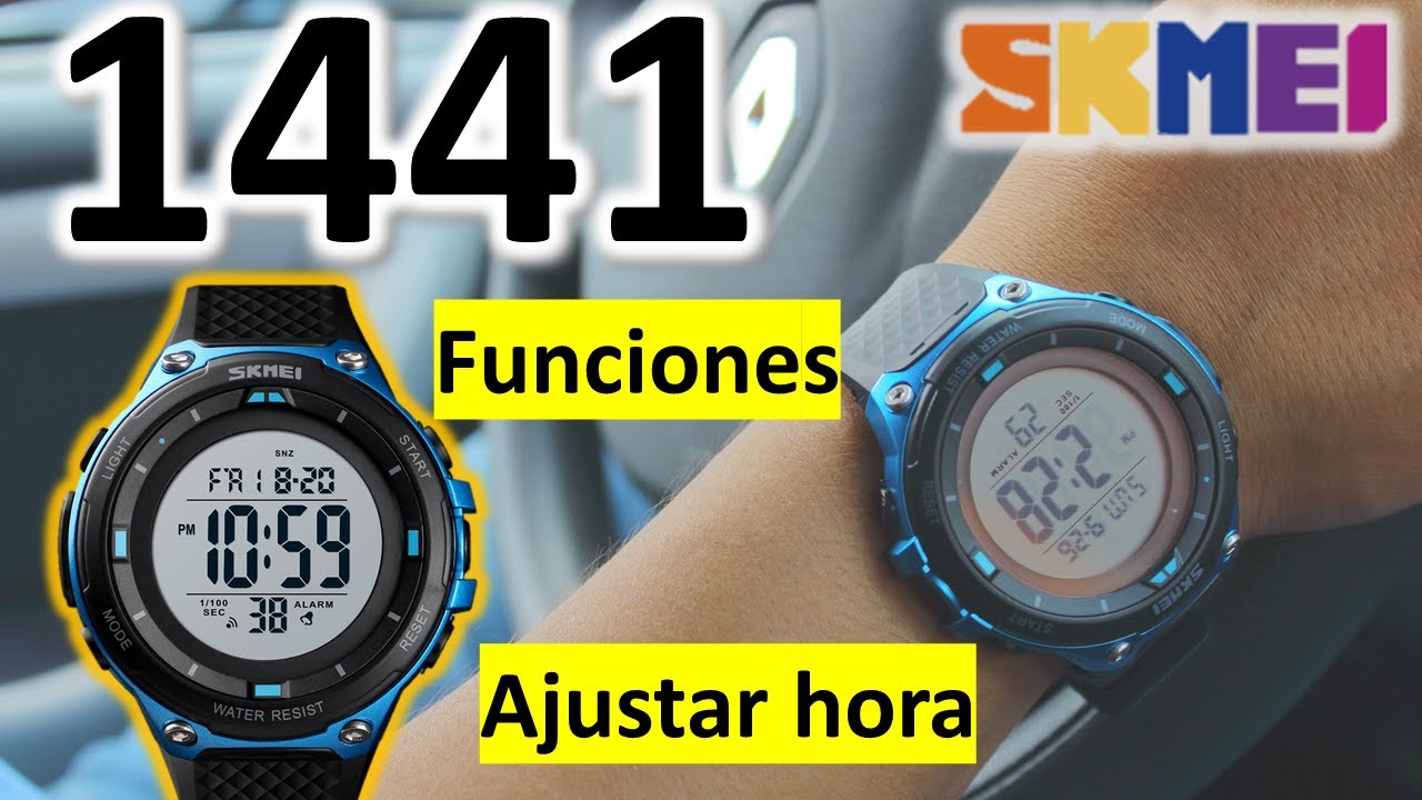 Reloj SKMEI 1441 manual de uso en español