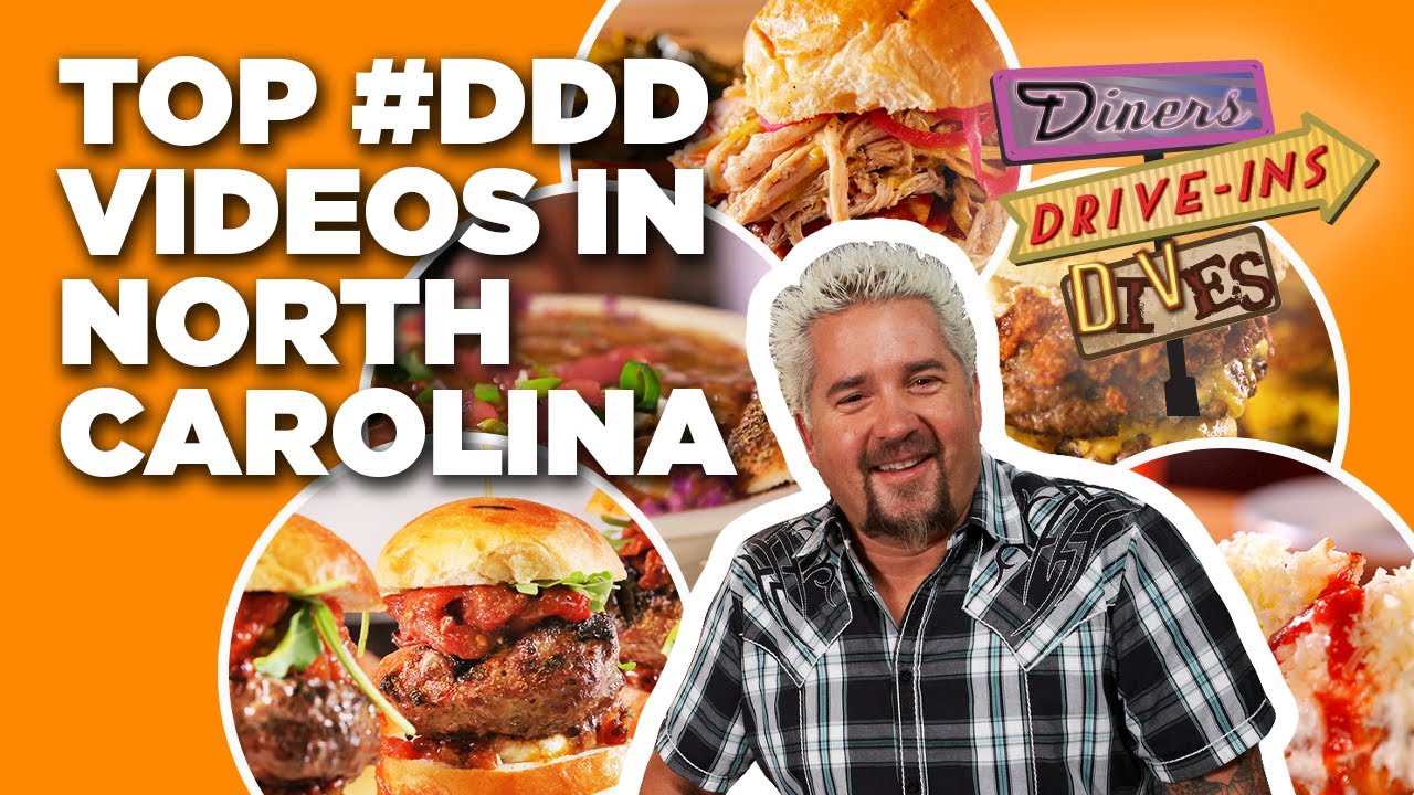 Top #DDD Videos in North Carolina with Guy Fieri | Diners, Drive-Ins and Dives | Food Network