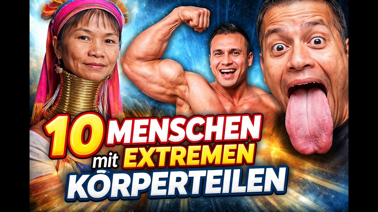 10 Menschen mit extremen Körperteilen 😳🌍 Unglaublich oder wahr?
