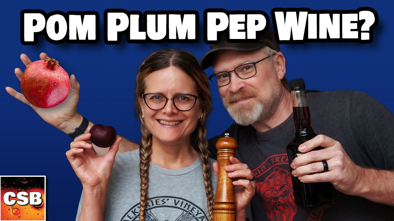 Pomegranate Plum Pepper Wine?  SUPER EASY RECIPE!