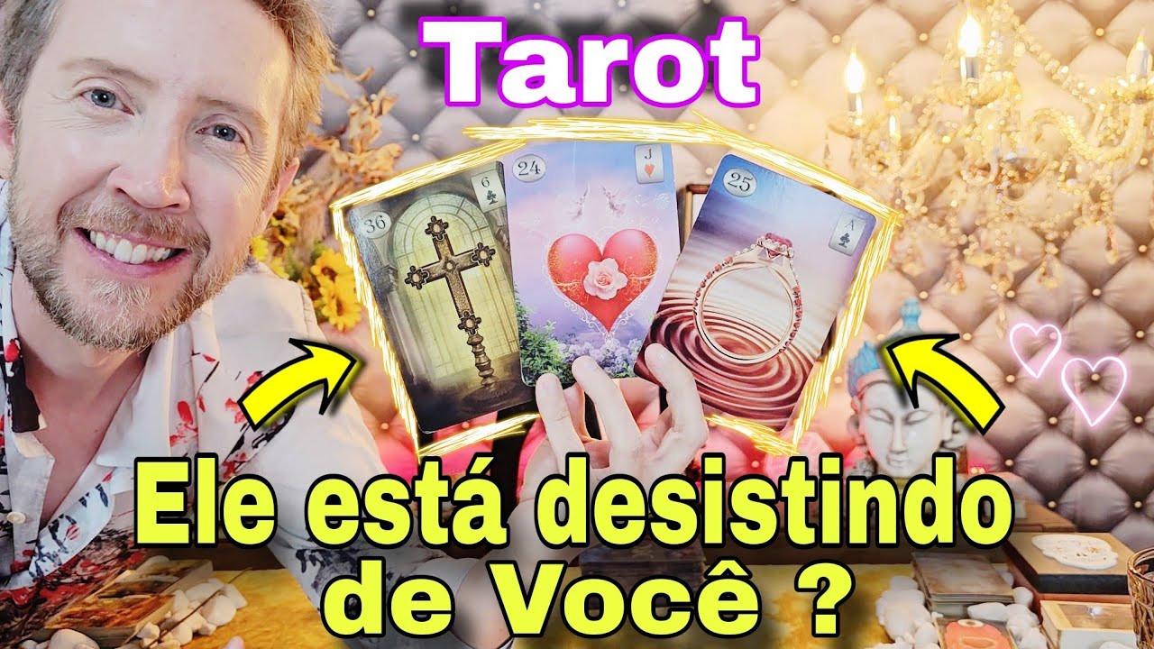 Ele está desistindo de você ? O Que ele pretende ? Como está a cabeça dele hoje ?Ele hoje tarot-Buba