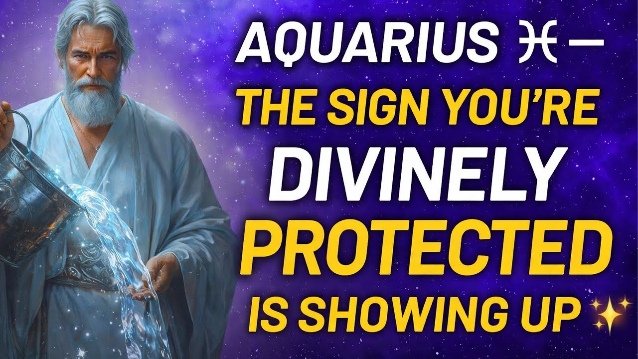 AQUARIUS ♒ — The Sign You’re Divinely Protected Is Showing Up ✨