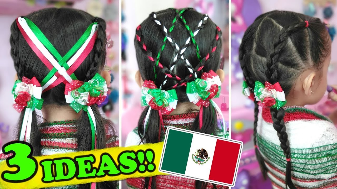 Peinados para las FIESTAS PATRIAS 2019 | Peinados mexicanos PARA NIÑAS