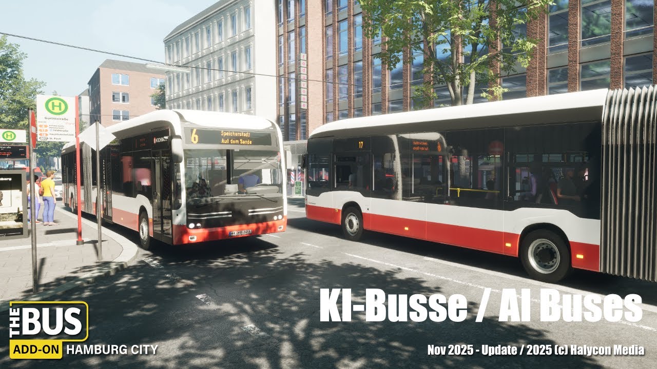 The Bus DLC Hamburg City - KI-Bus-Trailer