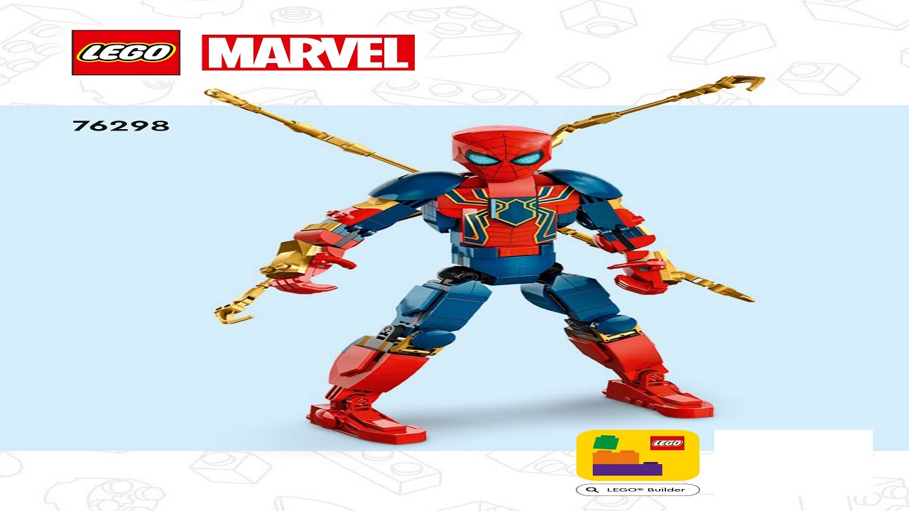LEGO instructions - Super Heroes - 76298 - Iron Spider-Man Construction Figure