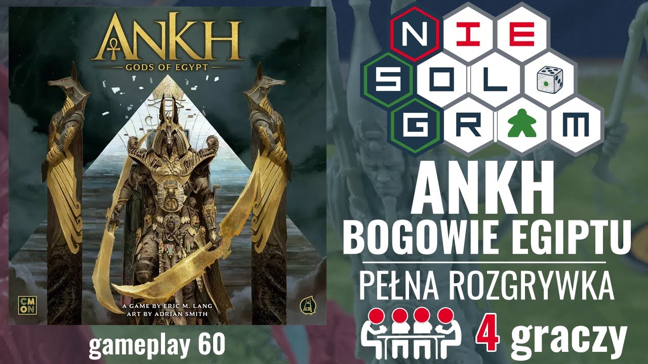👥 NieSoloGram #1: ANKH - Bogowie Egiptu | pełna rozgrywka na 4 graczy | zasady gry | gameplay 60