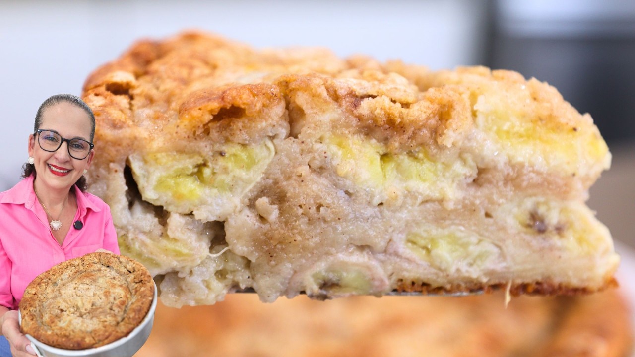 TORTA DE BANANA CREMOSA, FÁCIL E RÁPIDA! A MELHOR QUE JÁ FIZ! - Isamara Amâncio