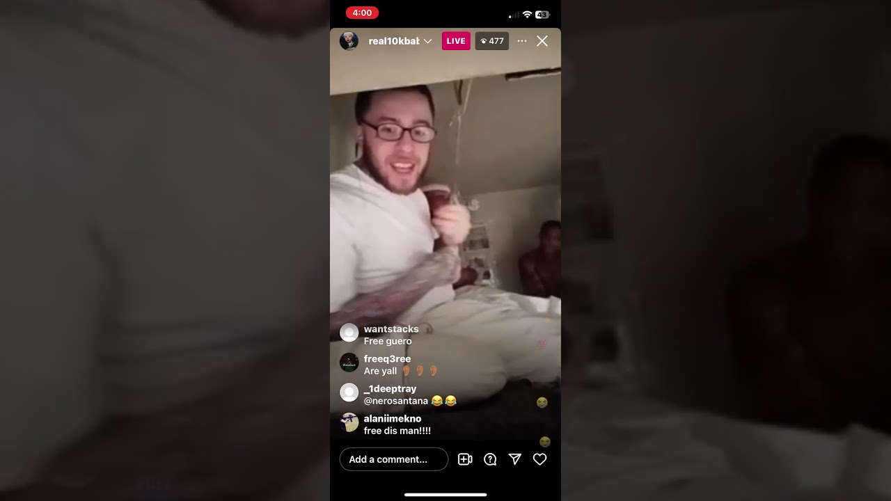 Guero10k Ig live in prison