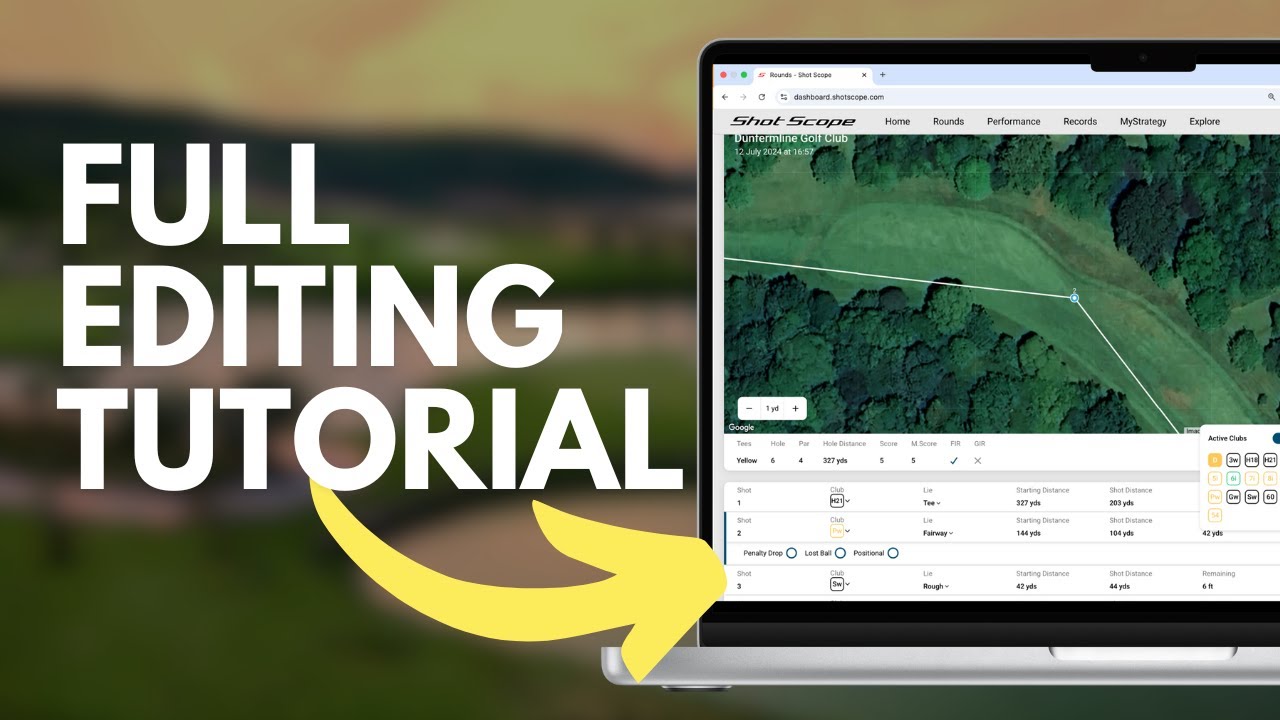How to edit your Shot Scope rounds: Full desktop editor tutorial
