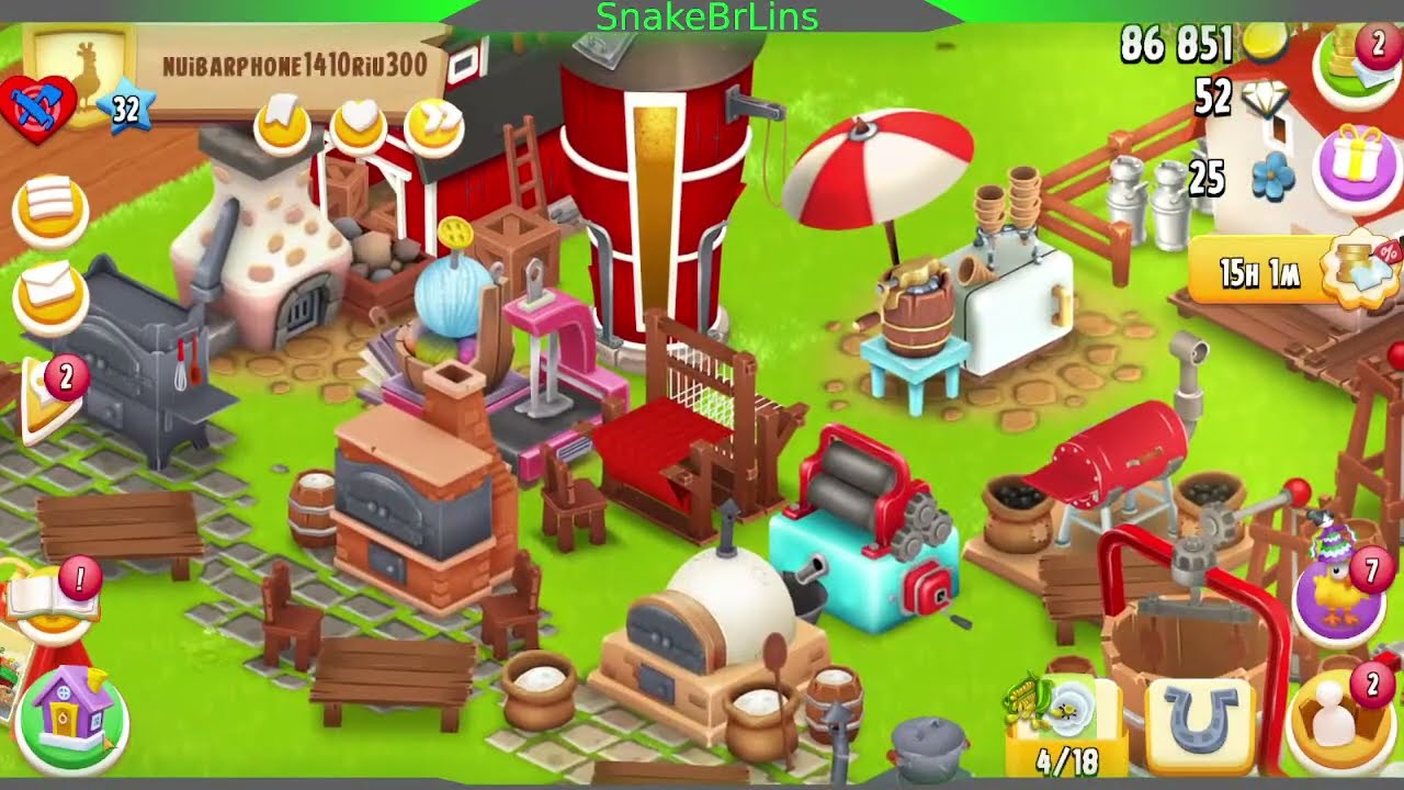 Férias Na Paz Fazenda SnakeBrLins Em Hay Day