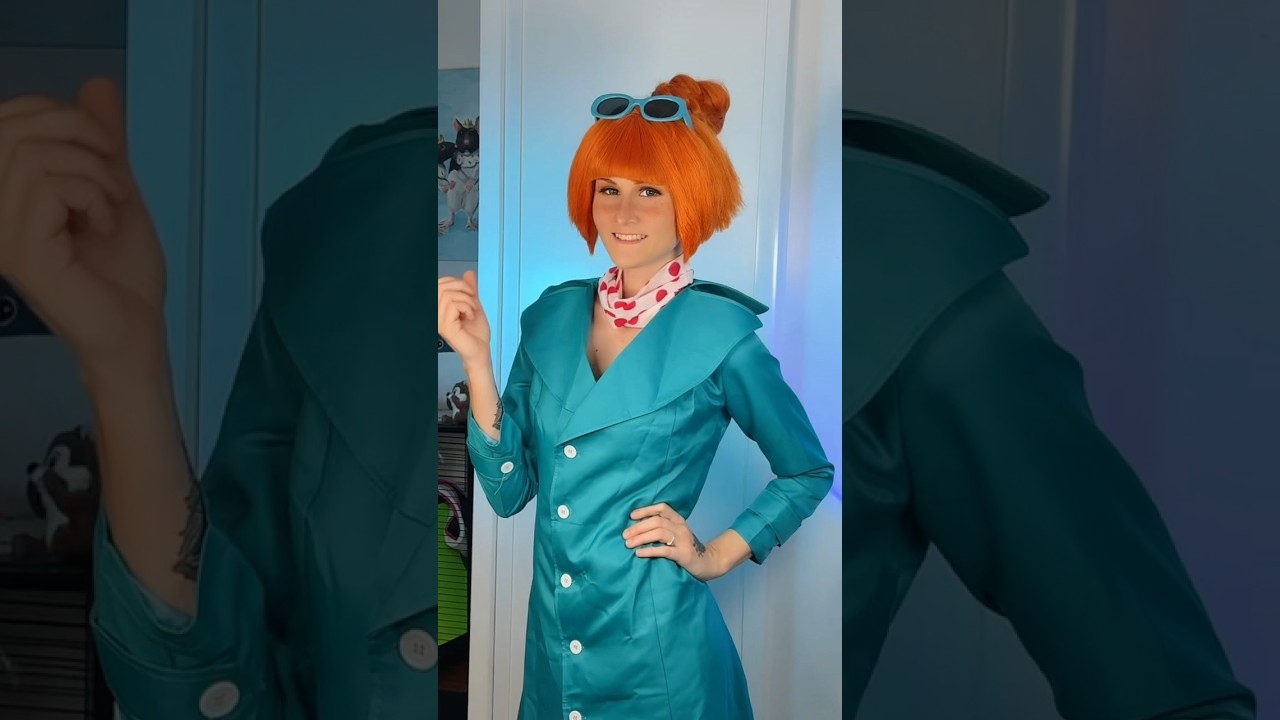 I do Lucy Wilde cosplay Gru's wife 💙 #despicableme #cosplay