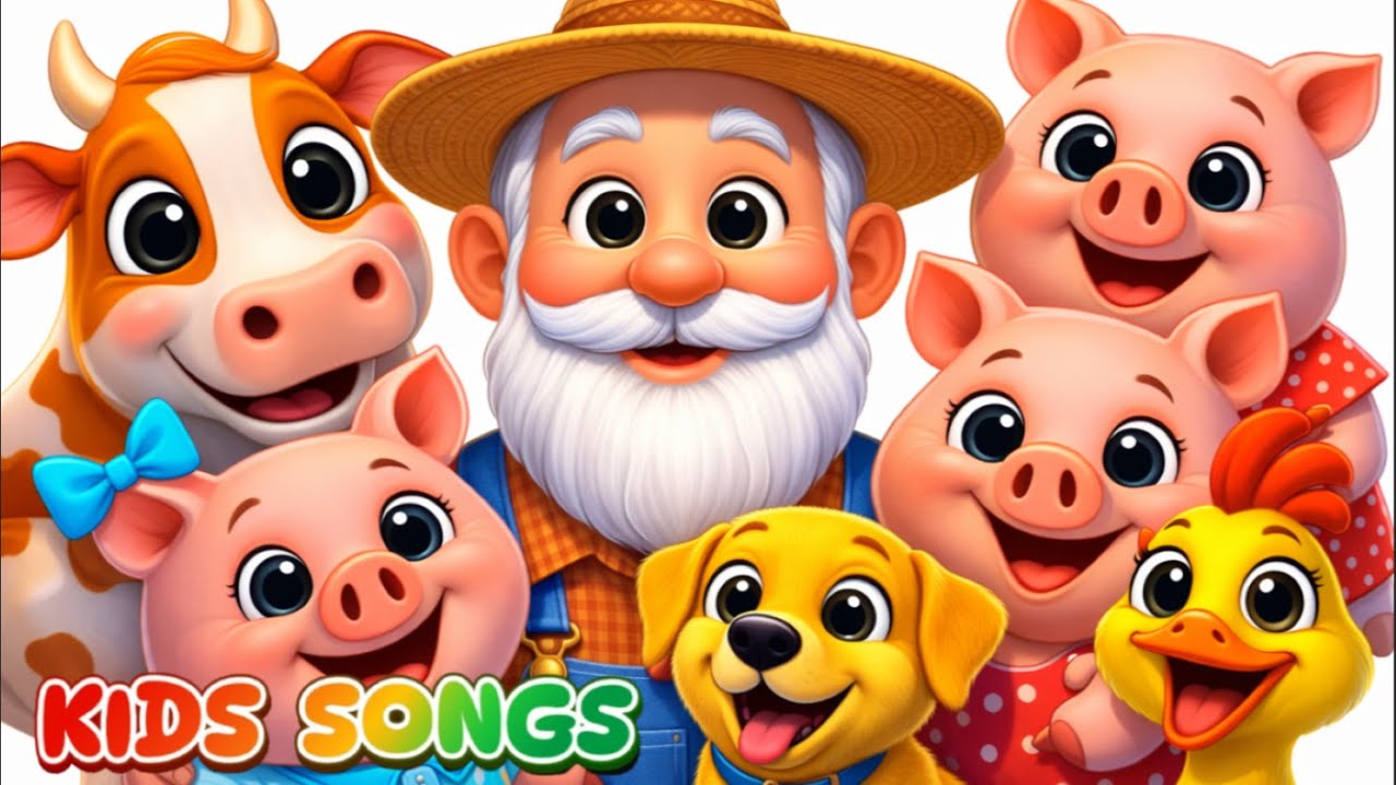 HAPPY FARM with COW, Dog, Duck and Little Pigs 🐾Kids Songs   Fun and Learning   Kids Songs