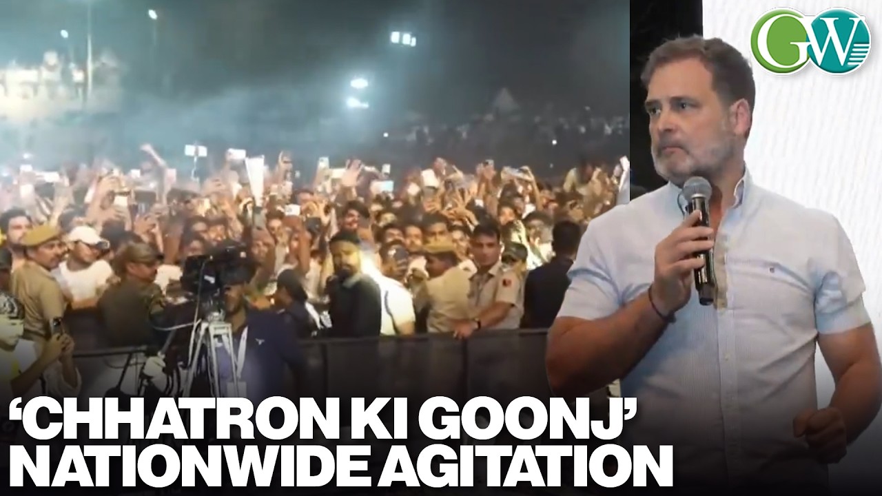 RAHUL GANDHI KICKS OFF &lsquo;CHHATRON KI GOONJ&rsquo; NATIONWIDE AGITATION