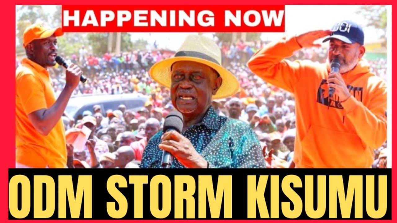 LIVE:ODM STORM KISUMU COUNTRY CHANTING RUTO TUTAM